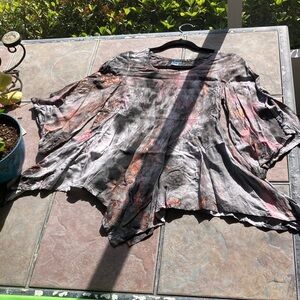 Flowing Tie-Dye Swing Top -
